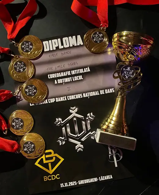 Medalii și cupa de loc 1 la Ice Cup