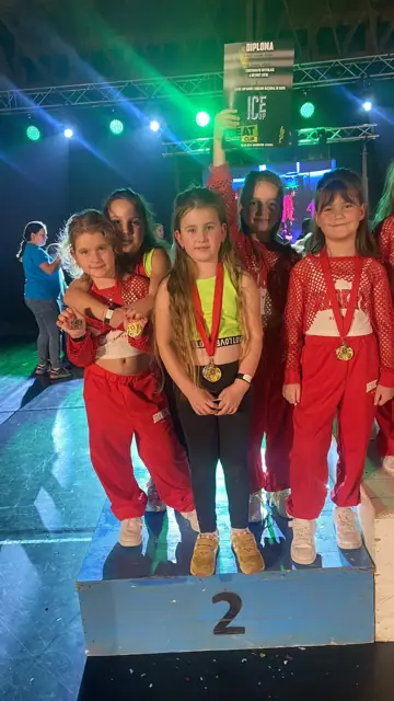 Grupa noastră pe podium